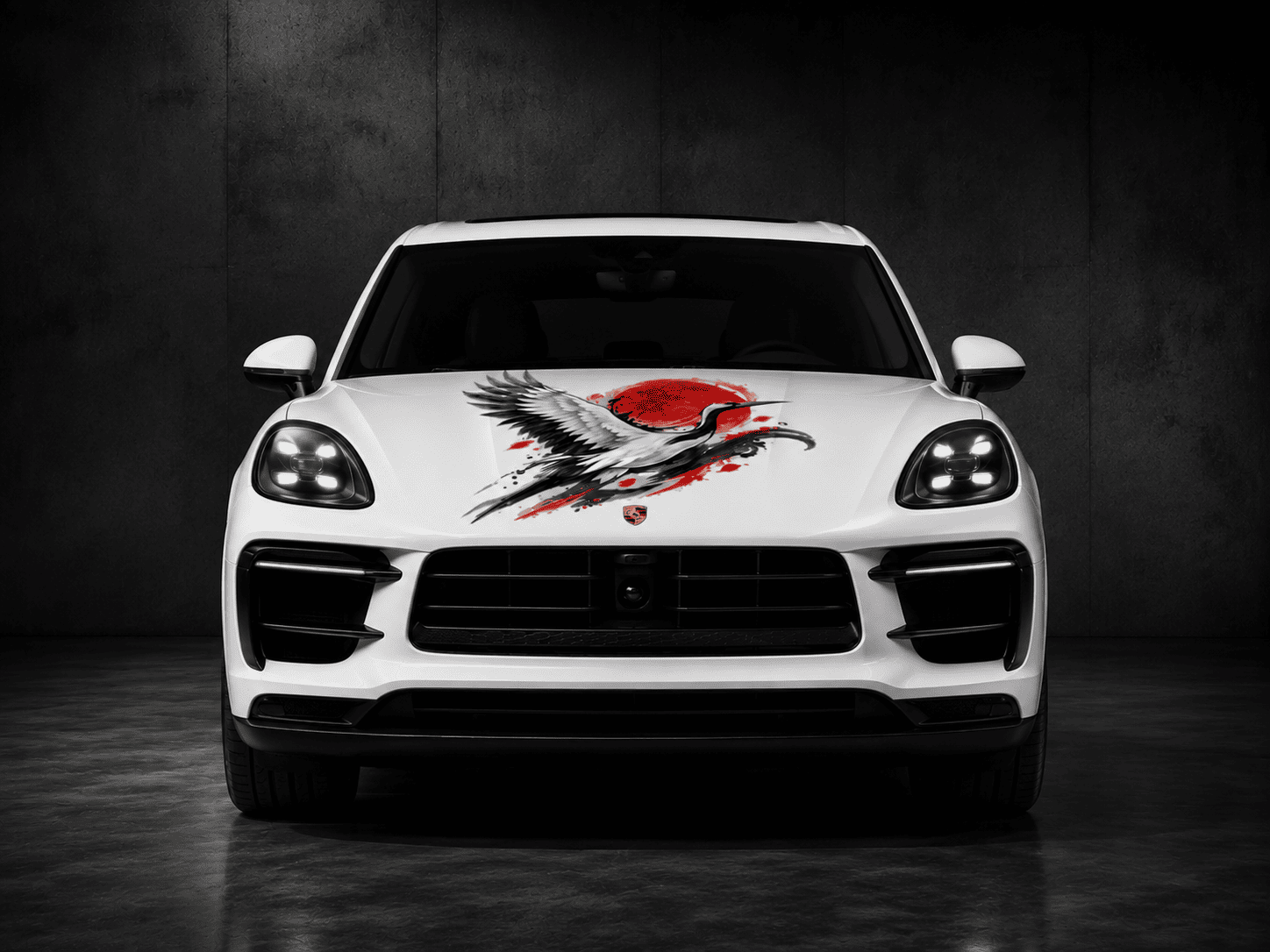 Japanese Crane - Japanese Car Decal